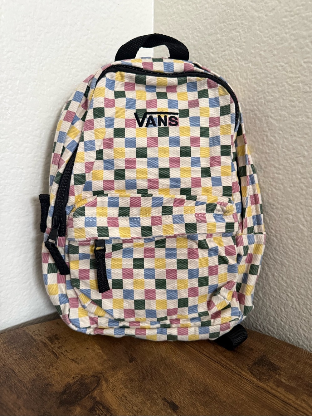 Vans Novelty Bounds Multicolored Unisex Checkerboard Backpack Out of Stock - Picture 3 of 7